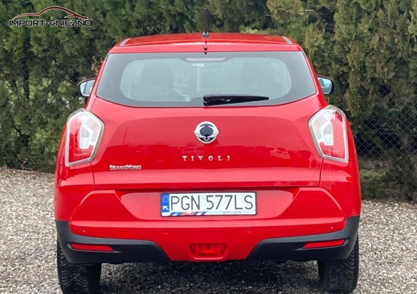 SsangYong Tivoli cena 44900 przebieg: 86000, rok produkcji 2018 z Rajgród małe 277